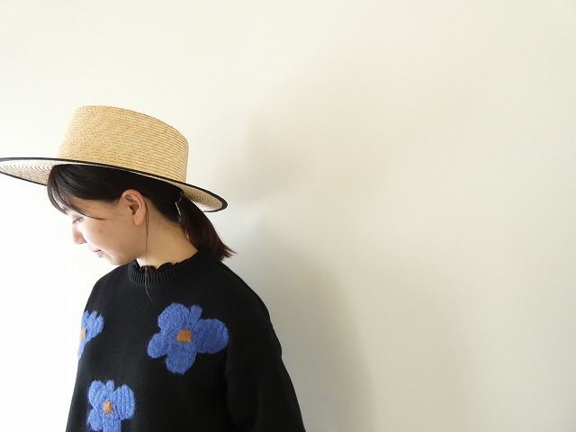 mao made(マオメイド) ちょい分厚め やわらかコットン　ざっくりお花刺繍プルオーバーの商品画像6