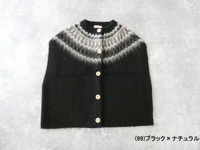 mao made(マオメイド) もふもふブラッシュヤーン クルーネック求心ジャガードベストの商品画像42