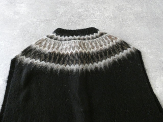 mao made(マオメイド) もふもふブラッシュヤーン クルーネック求心ジャガードベストの商品画像47