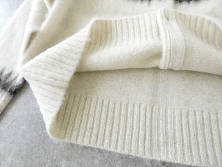 mao made(マオメイド) もふもふブラッシュヤーン クルーネック求心ジャガードカーディガンの商品画像33