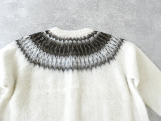 mao made(マオメイド) もふもふブラッシュヤーン クルーネック求心ジャガードカーディガンの商品画像34