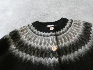 mao made(マオメイド) もふもふブラッシュヤーン クルーネック求心ジャガードカーディガンの商品画像45