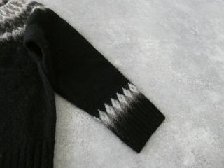 mao made(マオメイド) もふもふブラッシュヤーン クルーネック求心ジャガードカーディガンの商品画像46