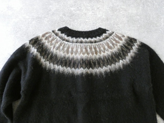 mao made(マオメイド) もふもふブラッシュヤーン クルーネック求心ジャガードカーディガンの商品画像48