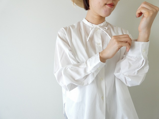 mizuiro ind(ミズイロインド) リボンタイロングシャツの商品画像1