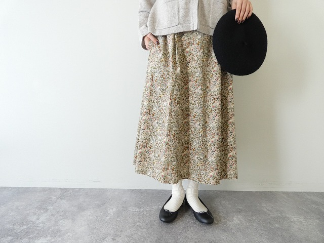 PK 21Wコーデュロイ森の動物 前タックギャザースカートの商品画像2