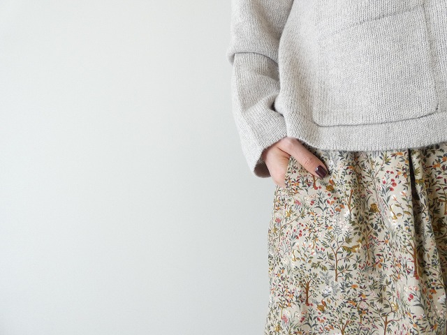 PK 21Wコーデュロイ森の動物 前タックギャザースカートの商品画像3