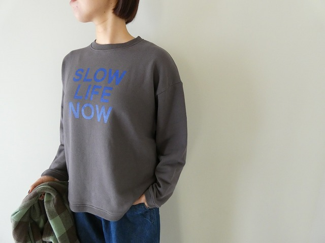 PACIFIC PARK STORE(パシフィックパークストア) ユースフル裏毛ヘムラウンドプルオーバー SLOW LIFE NOWの商品画像6