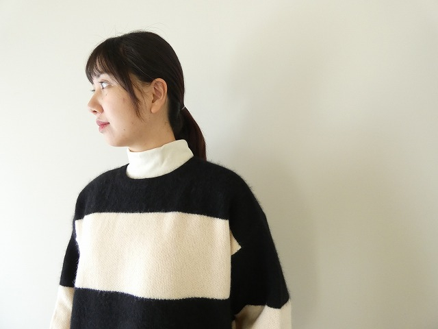 TANG(タング) フォックスウール2wayボーダーニットの商品画像1