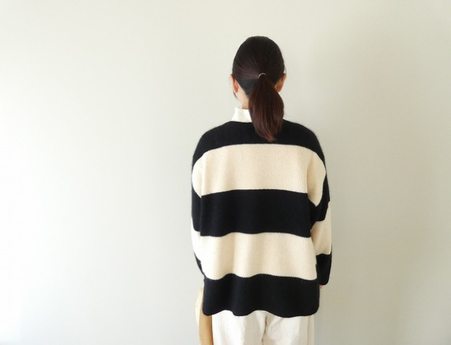 TANG(タング) フォックスウール2wayボーダーニットの商品画像13