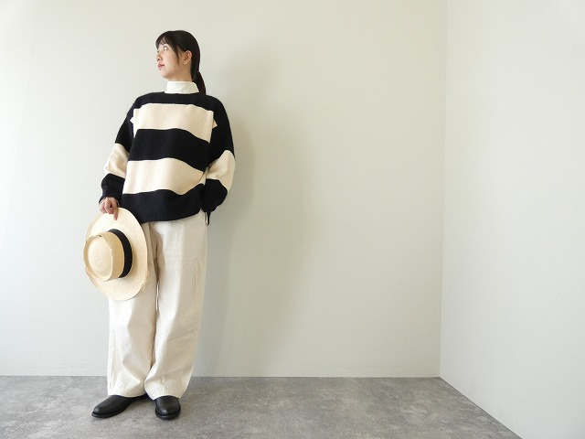 TANG(タング) フォックスウール2wayボーダーニットの商品画像2