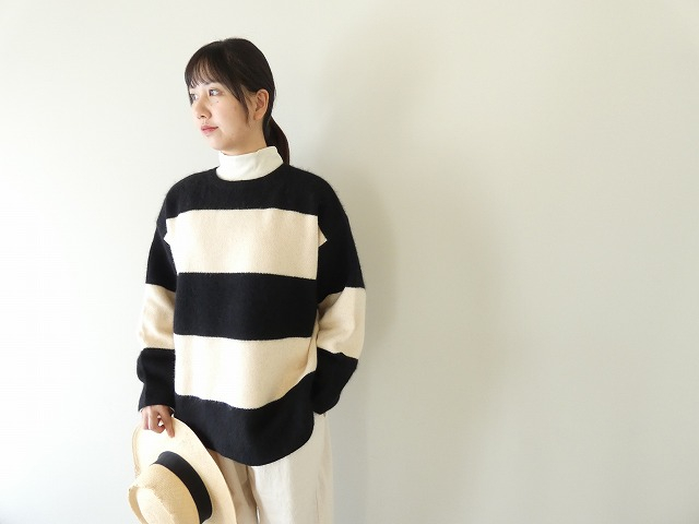 TANG(タング) フォックスウール2wayボーダーニットの商品画像5