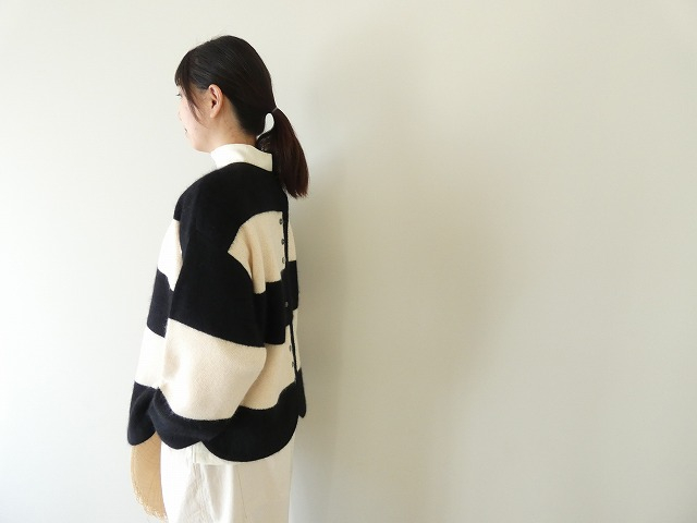 TANG(タング) フォックスウール2wayボーダーニットの商品画像6