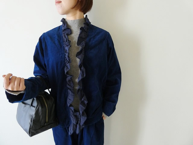 vb コーデュロイギャザーフリルジャケットの商品画像1