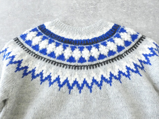 bulle de savon(ビュルデサボン) ネパール ハンドニット ジグザグジャカード プルオーバーの商品画像23