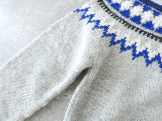 bulle de savon(ビュルデサボン) ネパール ハンドニット ジグザグジャカード プルオーバーの商品画像27