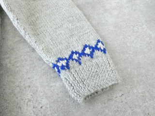 bulle de savon(ビュルデサボン) ネパール ハンドニット ジグザグジャカード プルオーバーの商品画像28