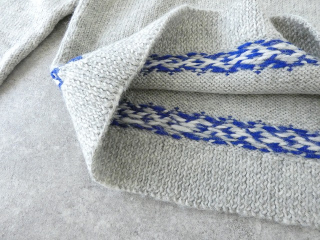 bulle de savon(ビュルデサボン) ネパール ハンドニット ジグザグジャカード プルオーバーの商品画像30