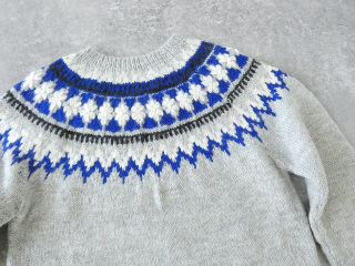 bulle de savon(ビュルデサボン) ネパール ハンドニット ジグザグジャカード プルオーバーの商品画像31