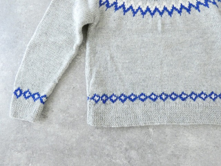 bulle de savon(ビュルデサボン) ネパール ハンドニット ジグザグジャカード プルオーバーの商品画像32