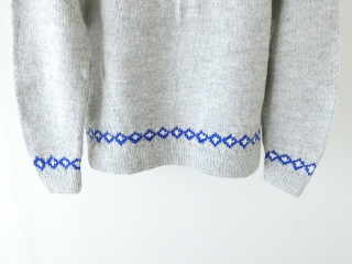 bulle de savon(ビュルデサボン) ネパール ハンドニット ジグザグジャカード プルオーバーの商品画像34