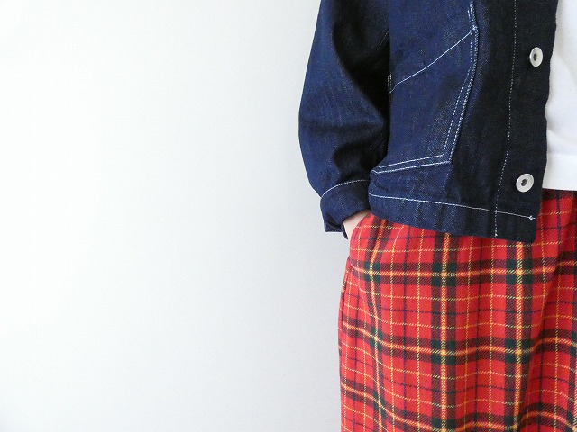 bulle de savon(ビュルデサボン) リサイクルチェックバルーンスカートの商品画像3