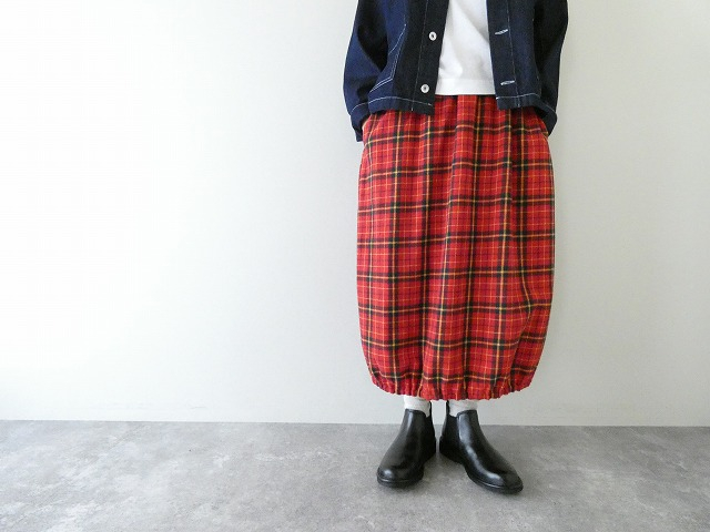 bulle de savon(ビュルデサボン) リサイクルチェックバルーンスカートの商品画像6