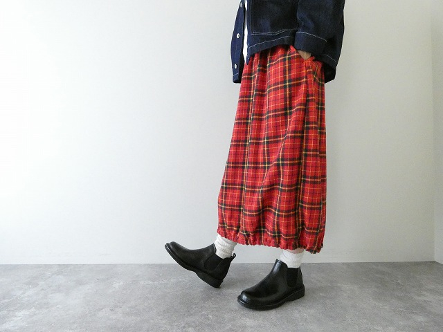 bulle de savon(ビュルデサボン) リサイクルチェックバルーンスカートの商品画像7