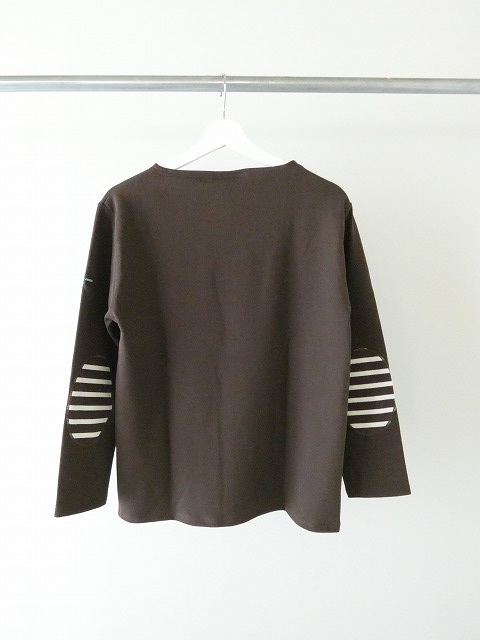 SAINT　JAMES(セントジェームス) ひじパッチボーダーカットソー CHOCO//CHOCO/ECRUの商品画像11