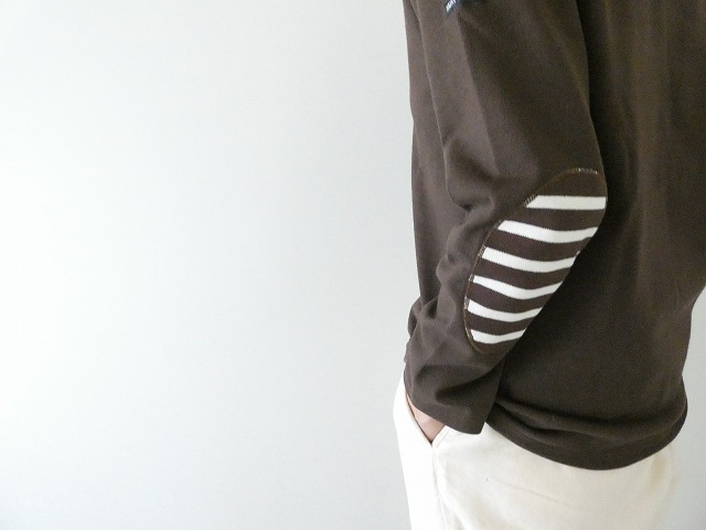 SAINT　JAMES(セントジェームス) ひじパッチボーダーカットソー CHOCO//CHOCO/ECRUの商品画像6