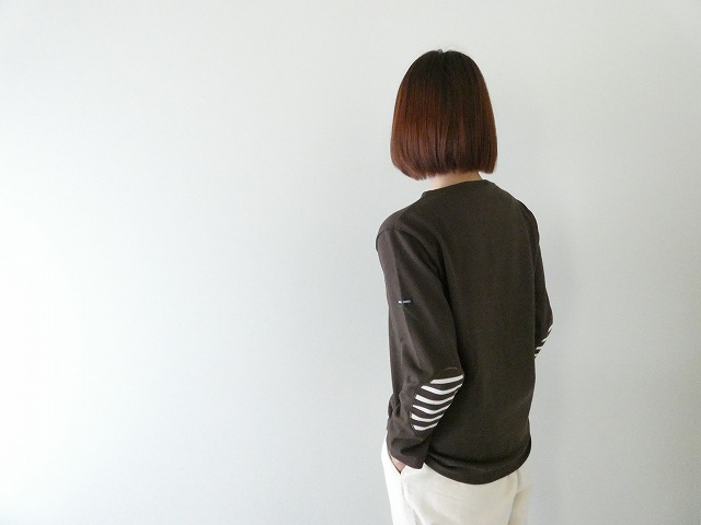 SAINT　JAMES(セントジェームス) ひじパッチボーダーカットソー CHOCO//CHOCO/ECRUの商品画像8