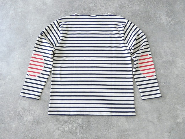 SAINT　JAMES(セントジェームス) ひじパッチボーダーカットソー ECRU/MARINE//ECRU/TULIPEの商品画像10