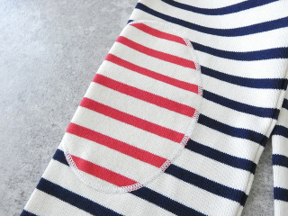 SAINT　JAMES(セントジェームス) ひじパッチボーダーカットソー ECRU/MARINE//ECRU/TULIPEの商品画像31