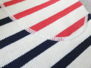 SAINT　JAMES(セントジェームス) ひじパッチボーダーカットソー ECRU/MARINE//ECRU/TULIPEの商品画像33