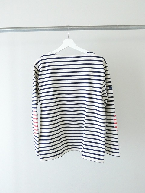 SAINT　JAMES(セントジェームス) ひじパッチボーダーカットソー ECRU/MARINE//ECRU/TULIPEの商品画像7
