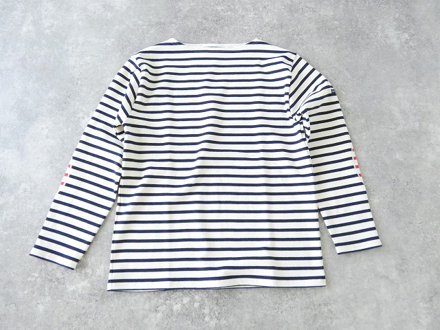 SAINT　JAMES(セントジェームス) ひじパッチボーダーカットソー ECRU/MARINE//ECRU/TULIPEの商品画像8