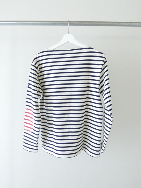 SAINT　JAMES(セントジェームス) ひじパッチボーダーカットソー ECRU/MARINE//ECRU/TULIPEの商品画像9