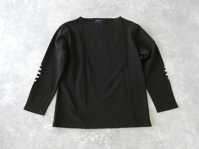 SAINT　JAMES(セントジェームス) ひじパッチボーダーカットソー NOIR//NOIR/ECRUの商品画像10