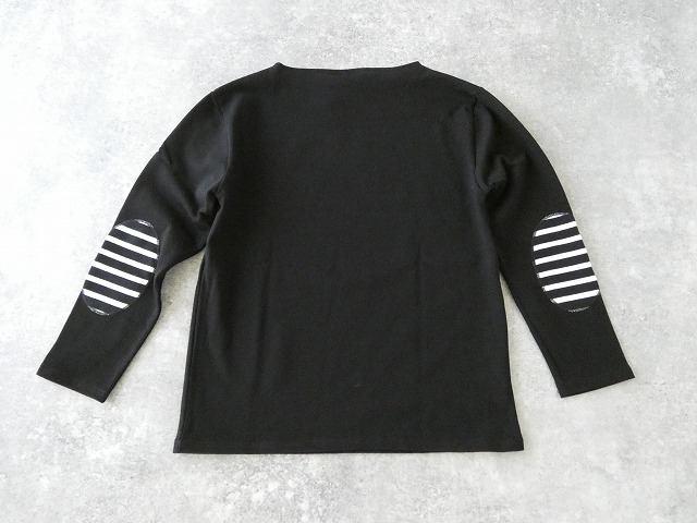 SAINT　JAMES(セントジェームス) ひじパッチボーダーカットソー NOIR//NOIR/ECRUの商品画像12