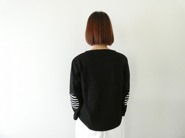 SAINT　JAMES(セントジェームス) ひじパッチボーダーカットソー NOIR//NOIR/ECRUの商品画像8