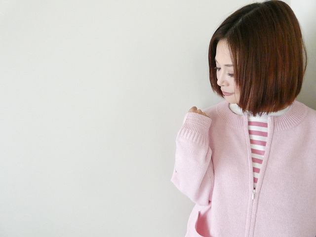 Hands of creation(ハンズオブクリエイション) コットンウール7Gプチハイネックジップアップの商品画像3