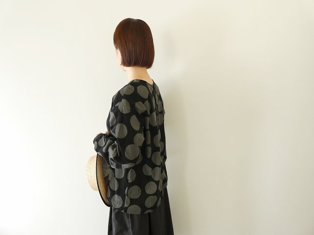 ichi(イチ) ドットコーデュロイブラウスの商品画像9