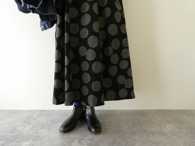 ichi(イチ) ドットコーデュロイドレスの商品画像5