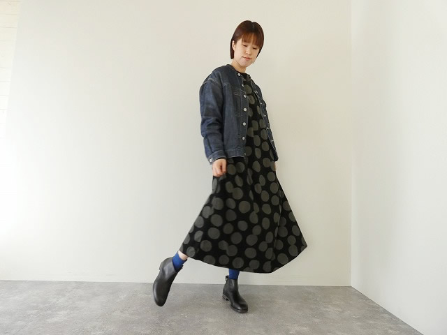 ichi(イチ) ドットコーデュロイドレスの商品画像8