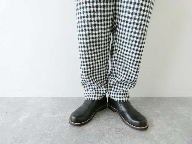 homspun(ホームスパン) ウールギンガムギャザーパンツの商品画像3