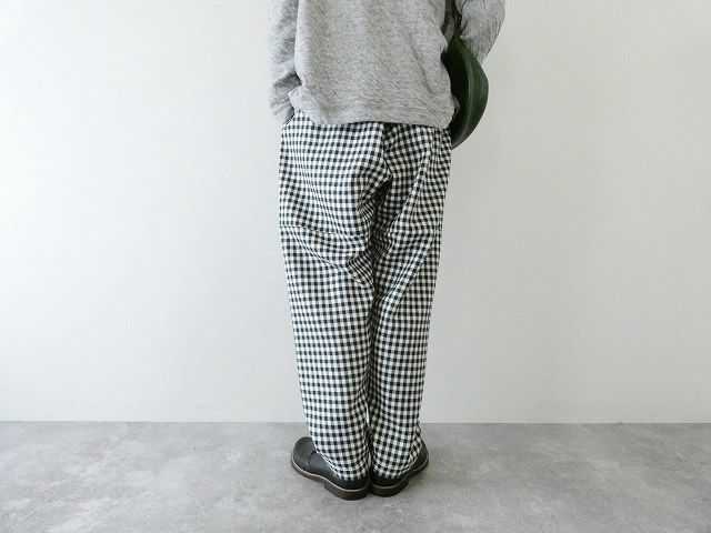 homspun(ホームスパン) ウールギンガムギャザーパンツの商品画像6