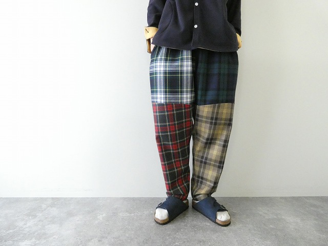 homspun(ホームスパン) ウールタータンマルチギャザーパンツの商品画像4
