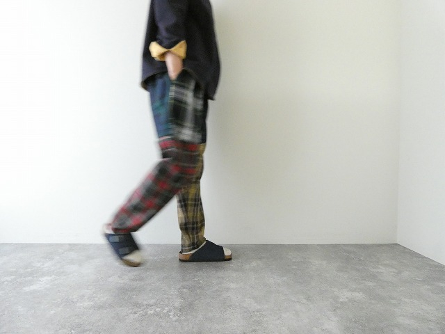 homspun(ホームスパン) ウールタータンマルチギャザーパンツの商品画像5