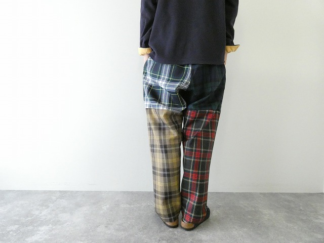 homspun(ホームスパン) ウールタータンマルチギャザーパンツの商品画像7