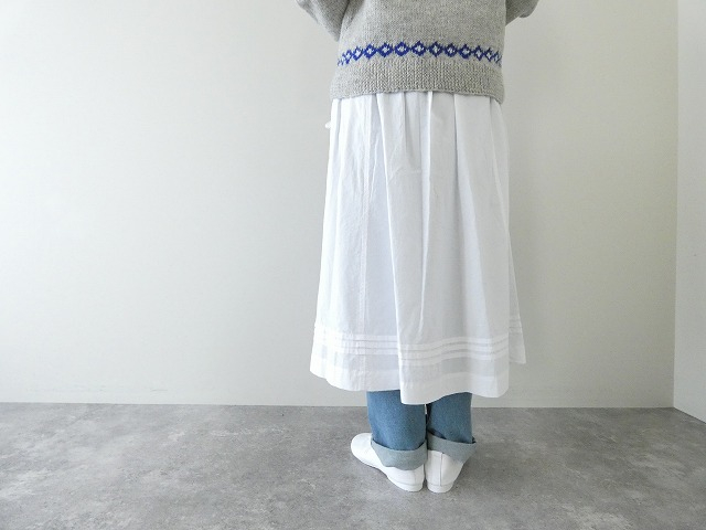 PAR ICI(パーリッシィ) グランジウォッシュ エプロン風レイヤードスカートの商品画像7